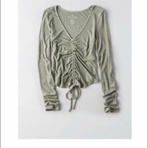 Green Long Sleeve Top